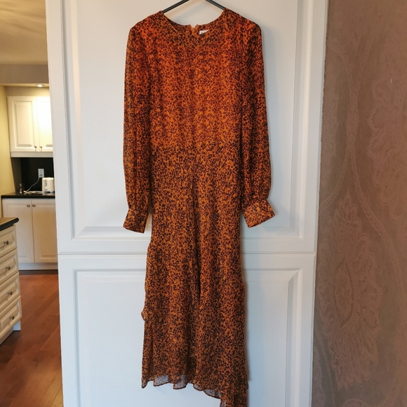 100% silk dress with floral print - Picture 6 of 7